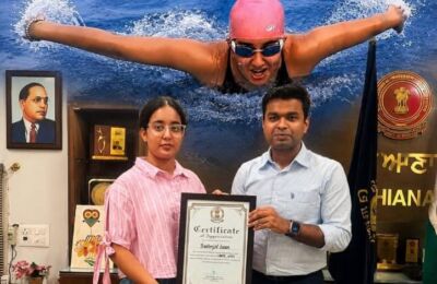 DPS Khanna Student Honoured by Deputy Commissioner